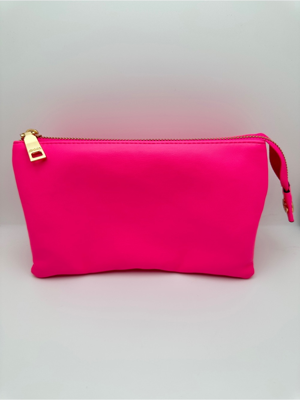 Jen & Co Riley Hot Pink vegan Leather Crossbody bag Wristlet Clutch